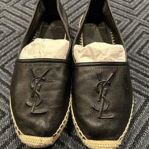 Ysl espadrille black size 7.5 guc